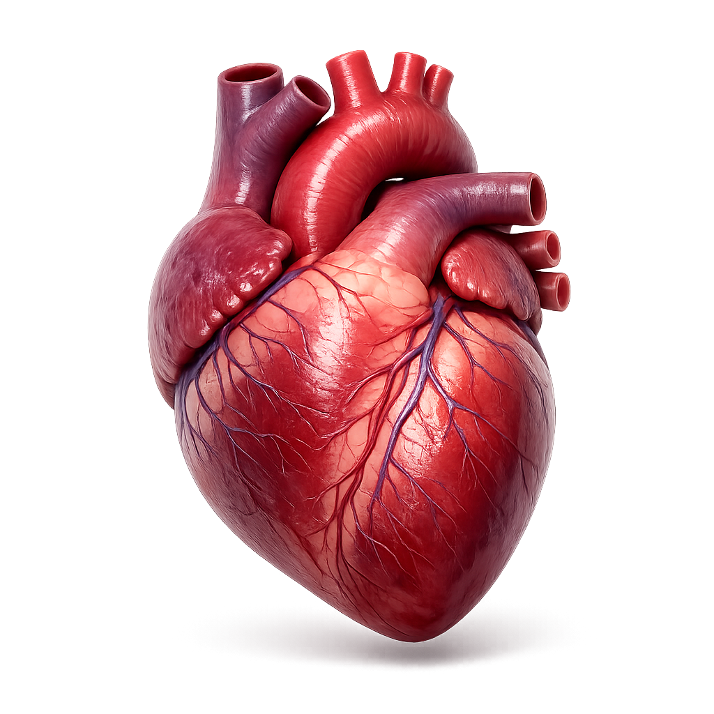 3D human heart illustration